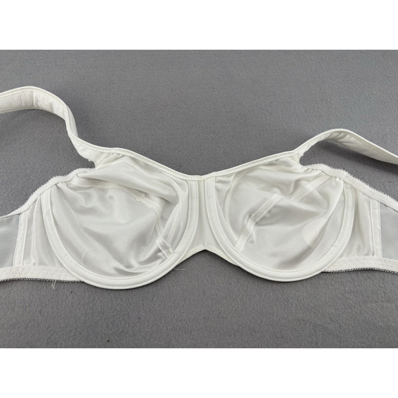 BALI White Unpadded Underwire Bra Size 34C Style 3562 Vintage Padded Strap - Picture 5 of 7